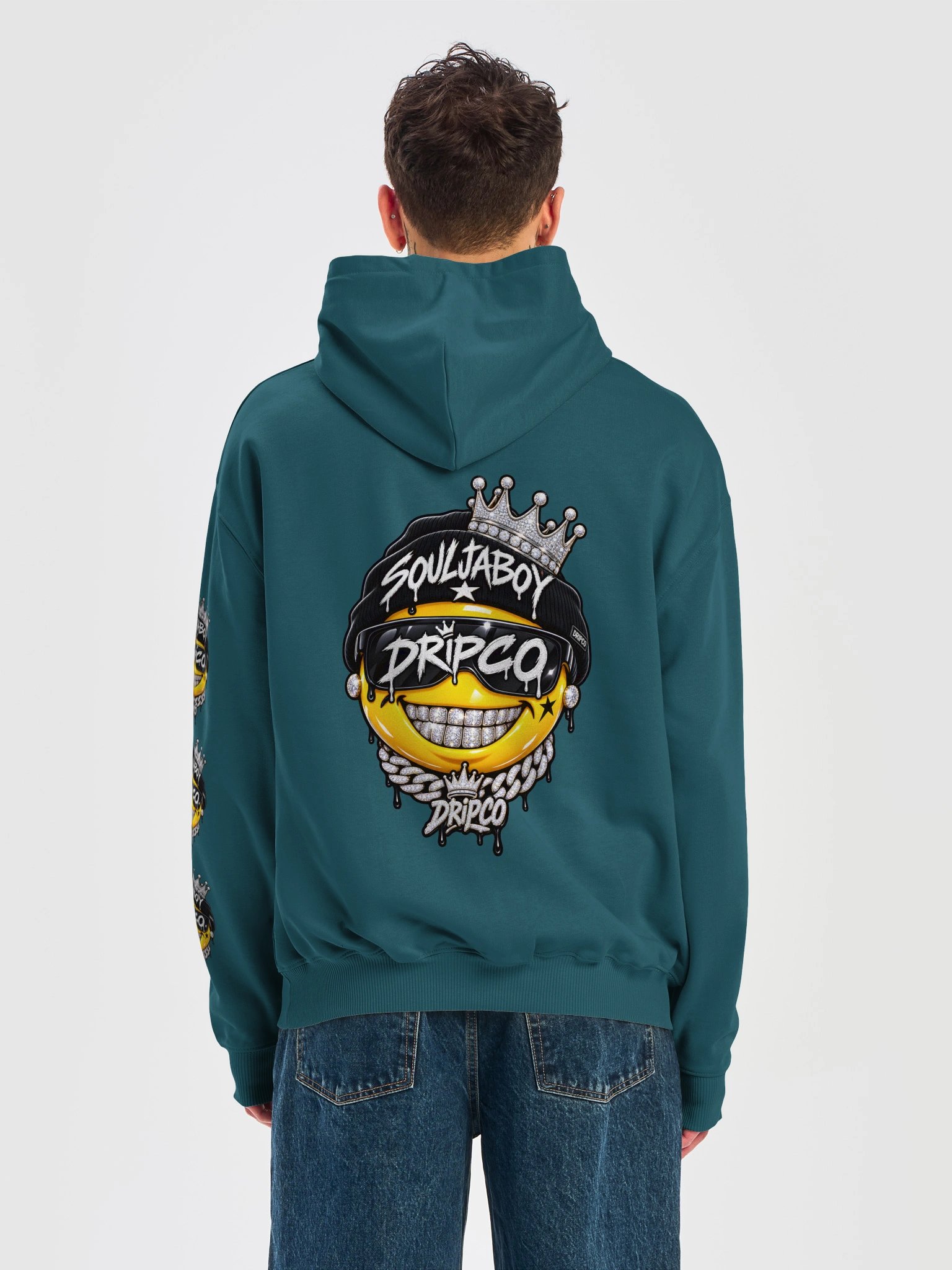 DRIPCO Bling Smiley Streetwear Hoodie product image (26)