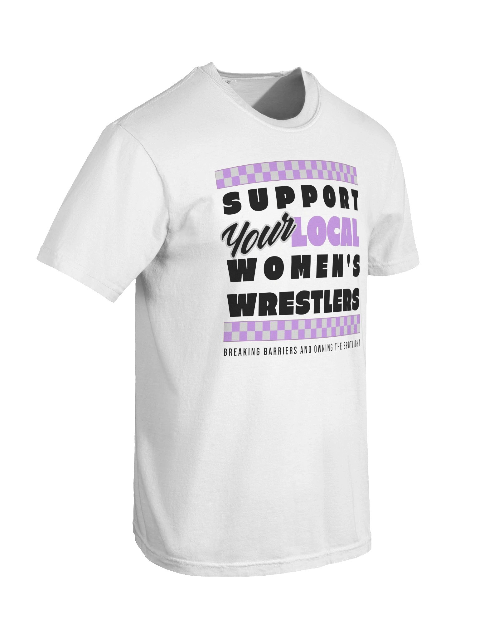 Support Your Local Women's Wrestlers Short Sleeved T-Shirt product image (6)