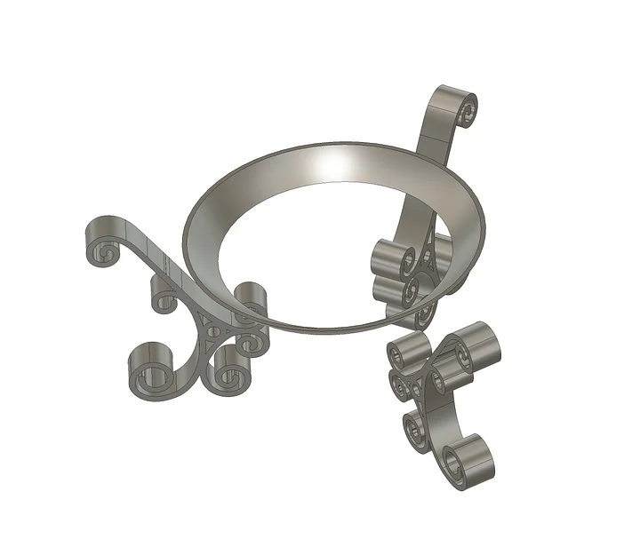 Madame Leota Crystal Ball Stand 3D Model product image (2)