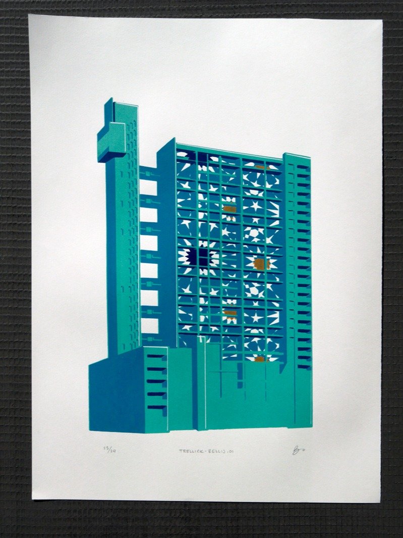 Trellick Art | Screenprints | Zellij product image (1)
