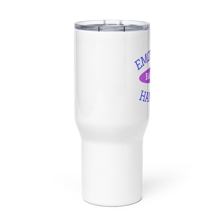 Emotional Baggage Handler Varsity Style 25 oz or 40oz Tumbler-Blue, Lavender, Pink and White product image (2)