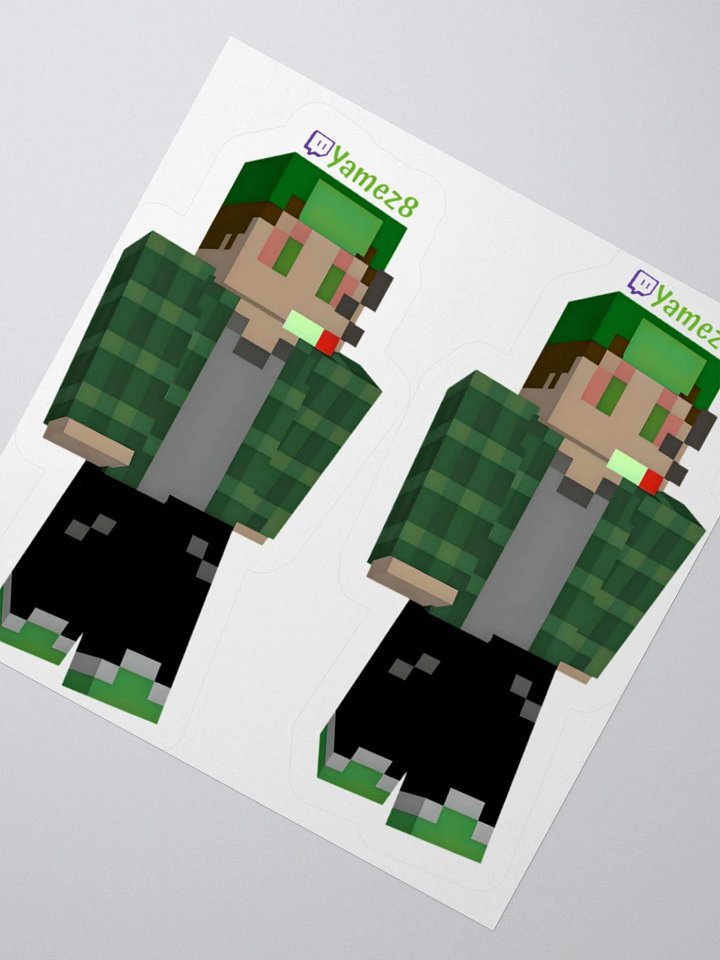 Yamez8 Minecraft Skin Sticker product image (2)