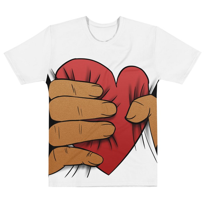 Big Heart Squeeze (white shirt / brown skin tone) product image (1)