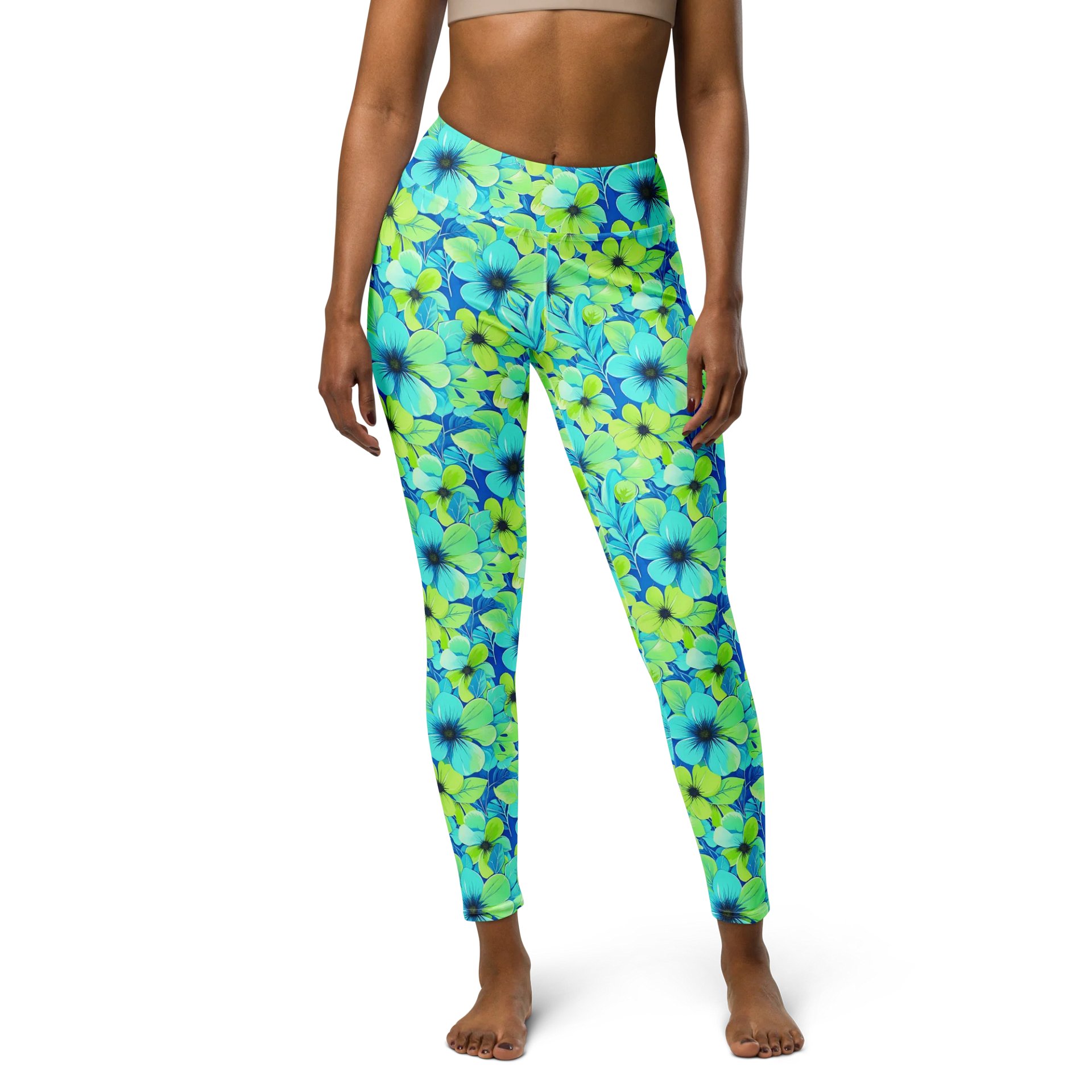 Women’s Floral Yoga Pants – High Waist Leggings for Yoga, Pilates, Running & Everyday Activewear product image (4)