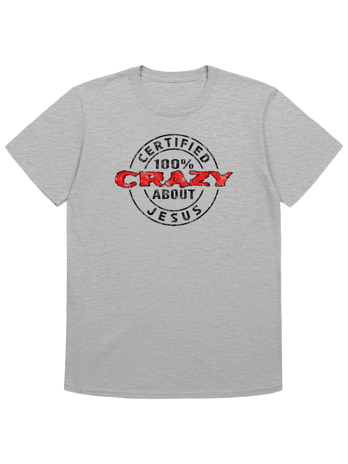 Certified 100% Crazy About Jesus (Dark Design) T-Shirt product image (4)