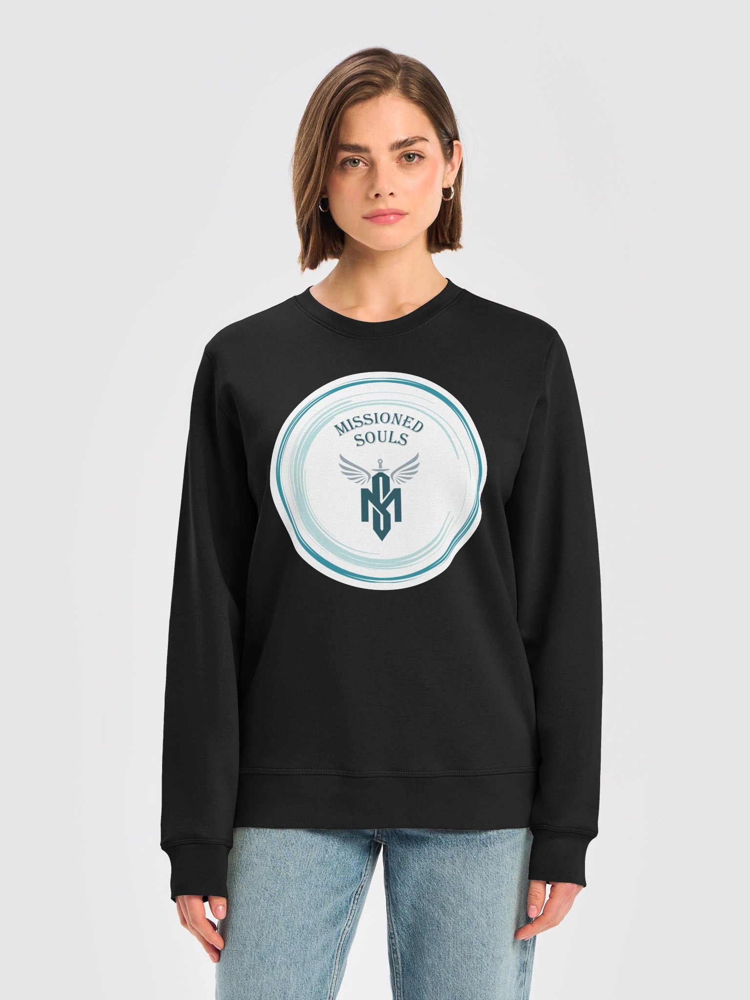 Missioned Souls Winged Emblem Circle Sweatshirt product image (5)