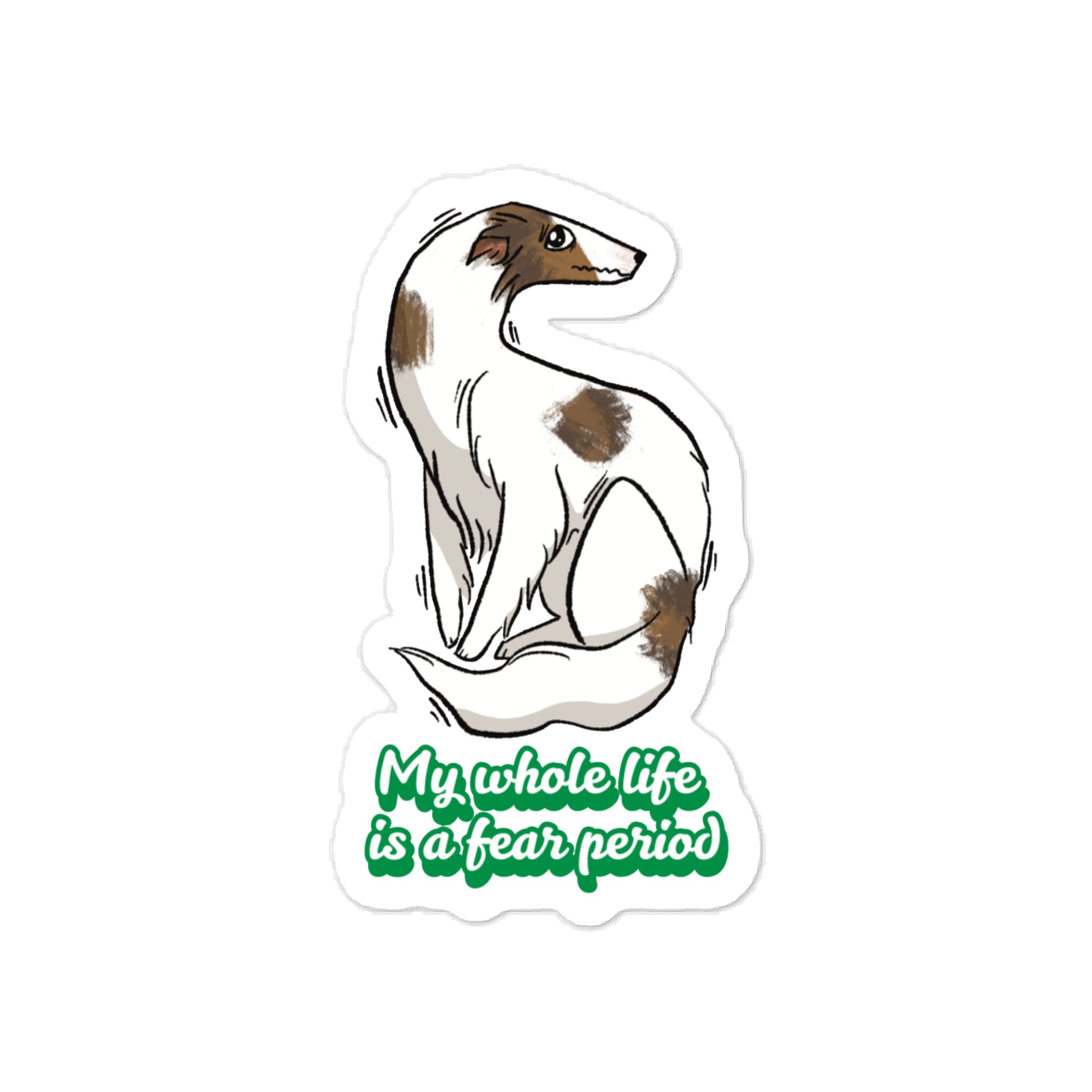 Fear Period Sticker - Spotted Brindle product image (1)