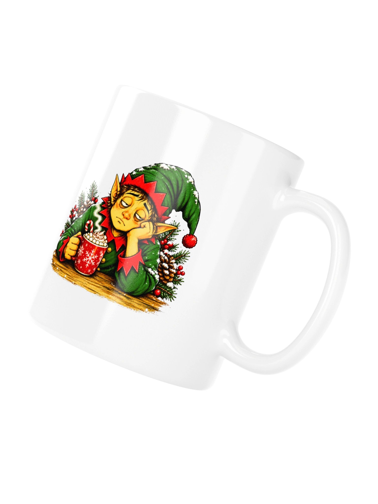 Sleepy Christmas Elf Mug product image (10)