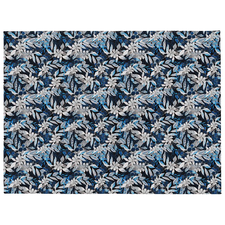 Blue White Garden Blanket product image (1)