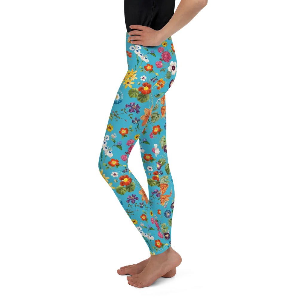 'Floral Delight' All-Over Print Youth Leggings product image (2)