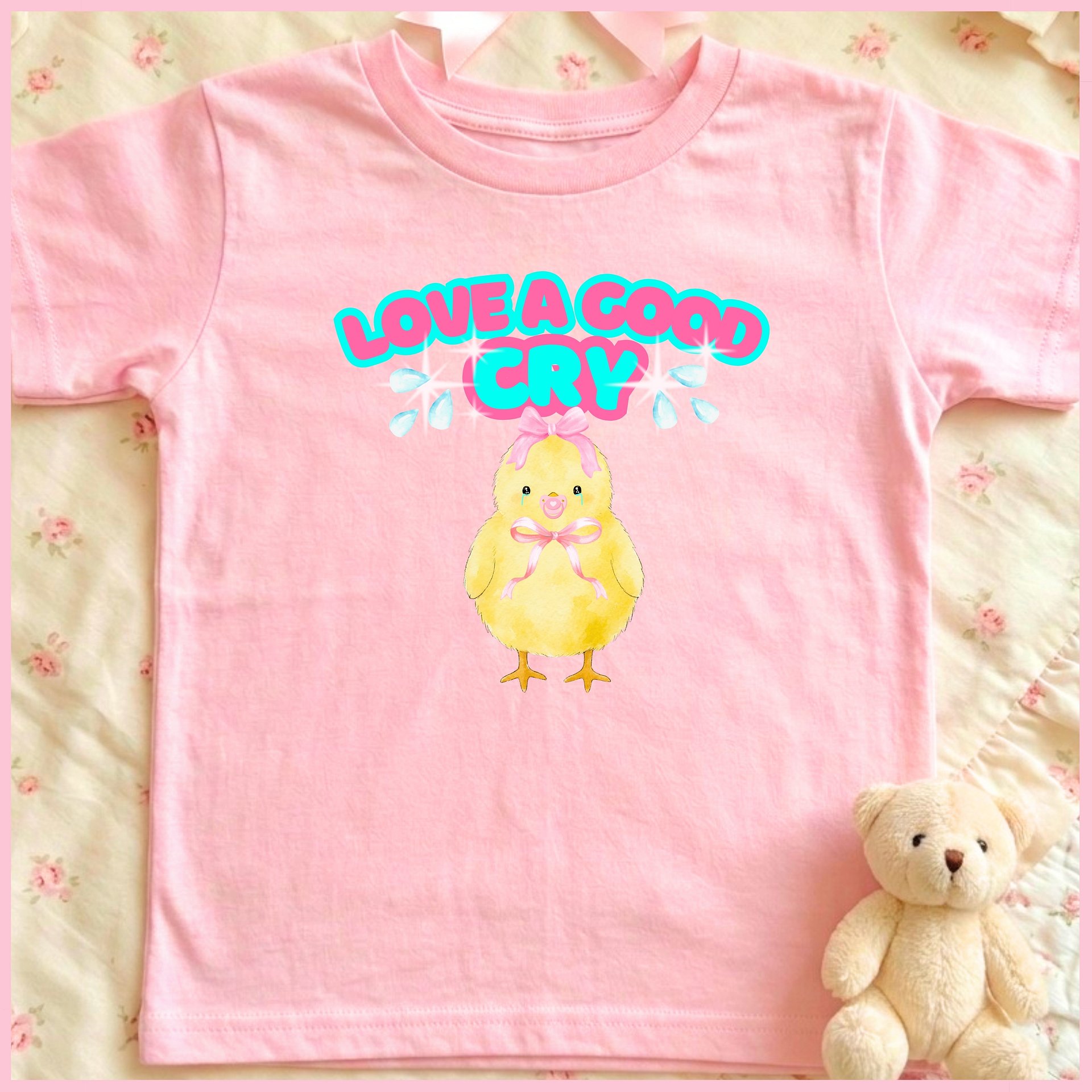 LOVE A GOOD CRY💦🩷Super Soft🪽T-shirt🩷 product image (1)