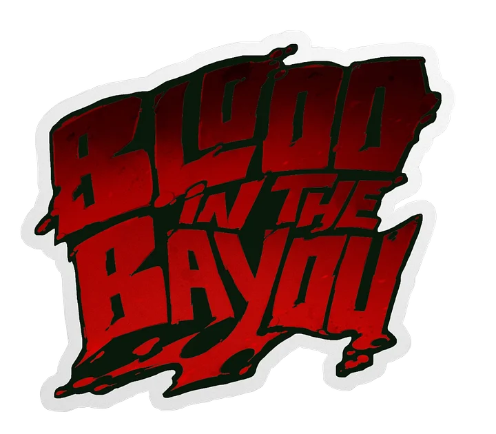 Blood in the Bayou Sticker Logo product image (1)