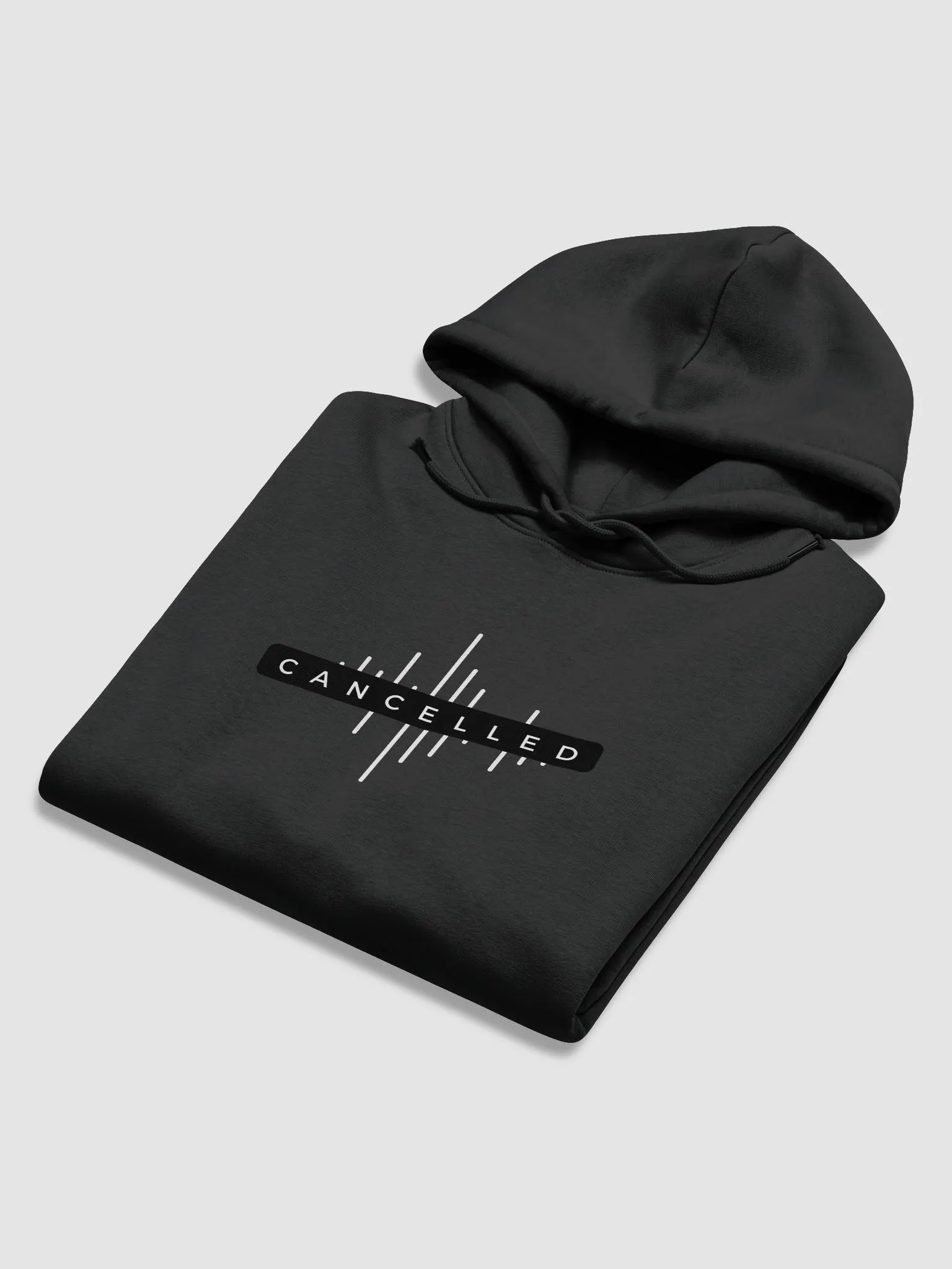 Noise Cancelled with two Ls - Eco Hoodie (black) product image (6)