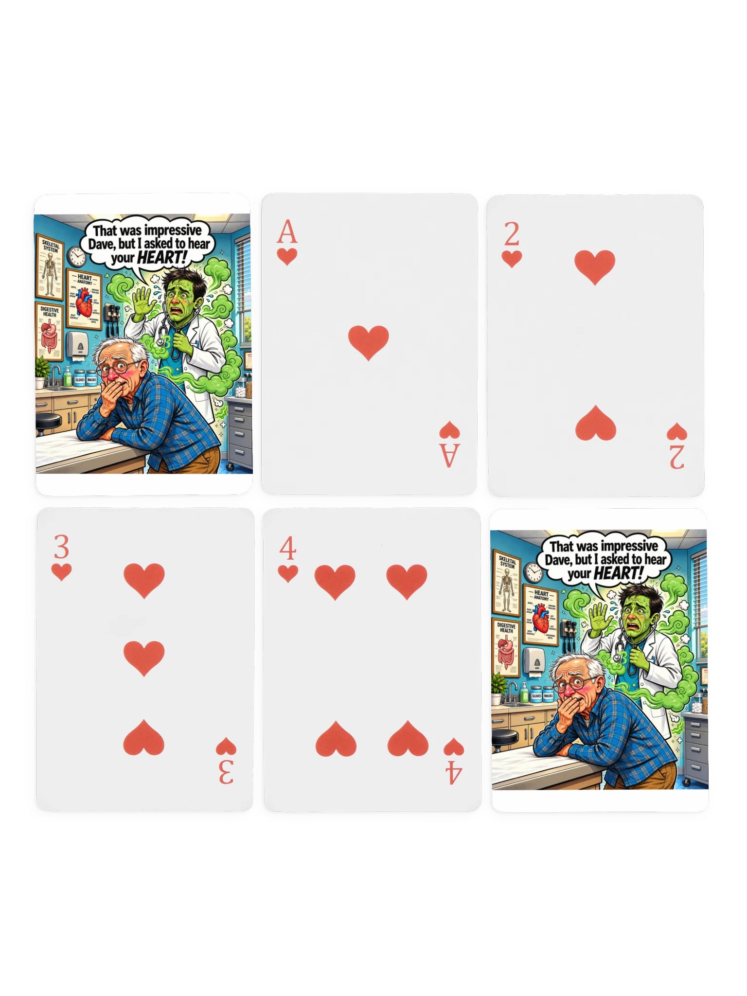 1 Earth Prints Hear Your Heart Dave Poker Playing Cards product image (4)