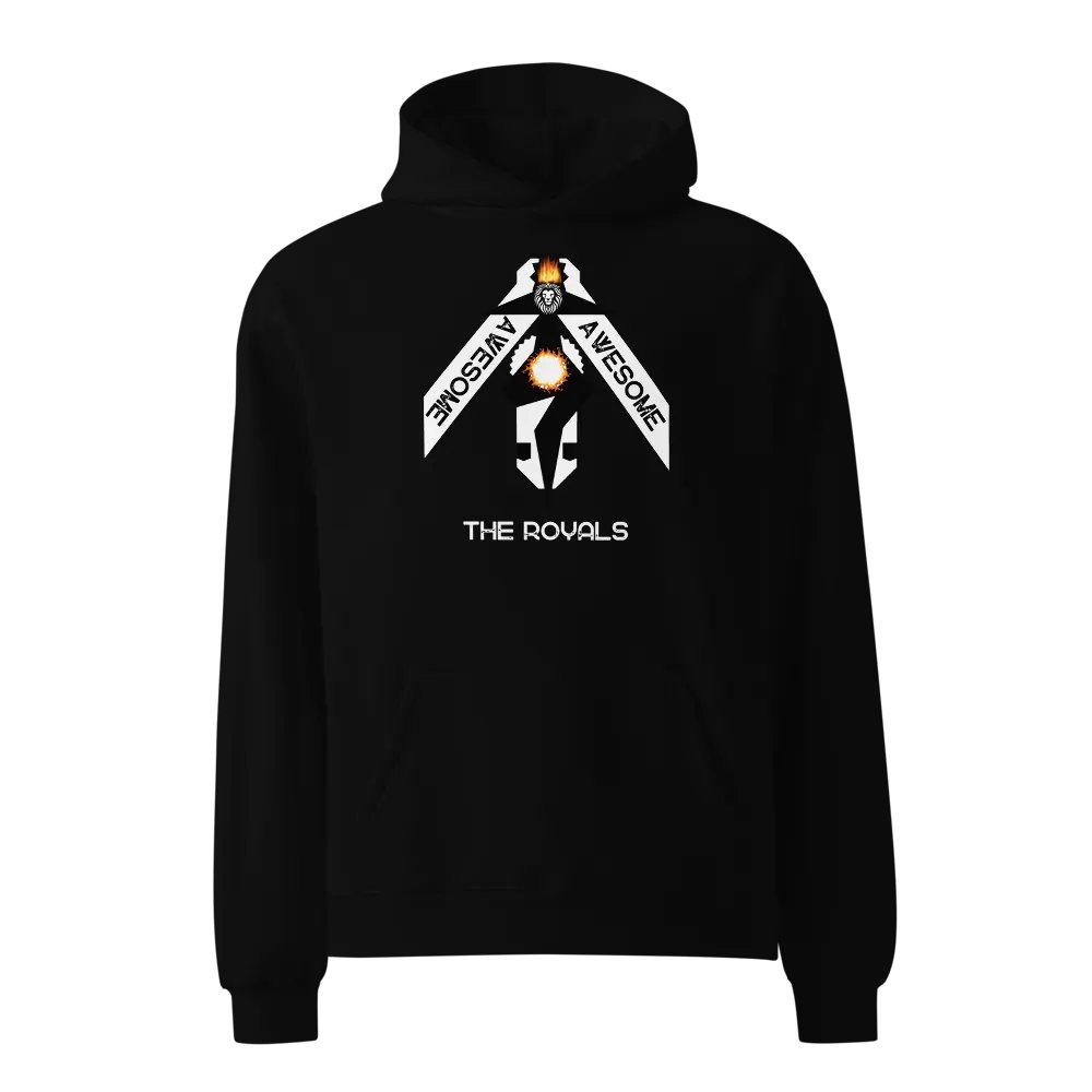 Flaming Lion Emblem Oversized Hoodie product image (1)
