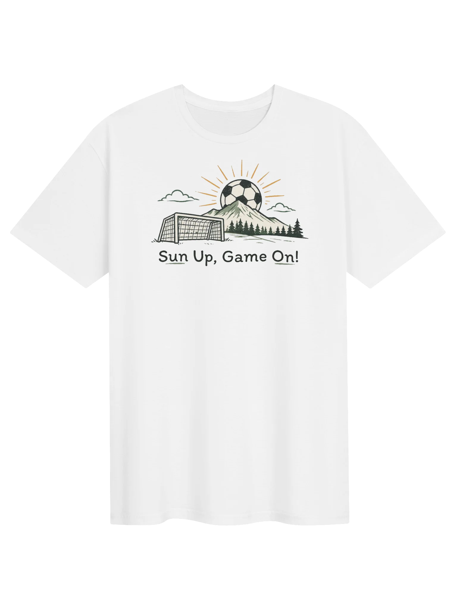 Sun Up, Game On Soccer Tee product image (1)