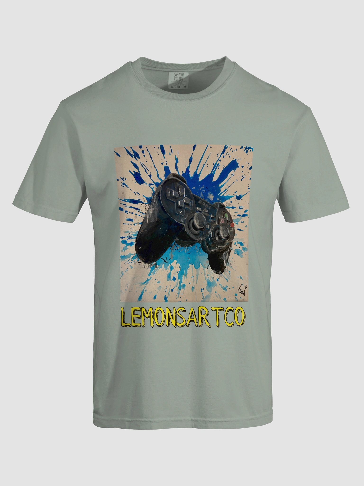 The PlayStation 2 | PS2 Controller Garment-Dyed Cotton T-Shirt product image (88)