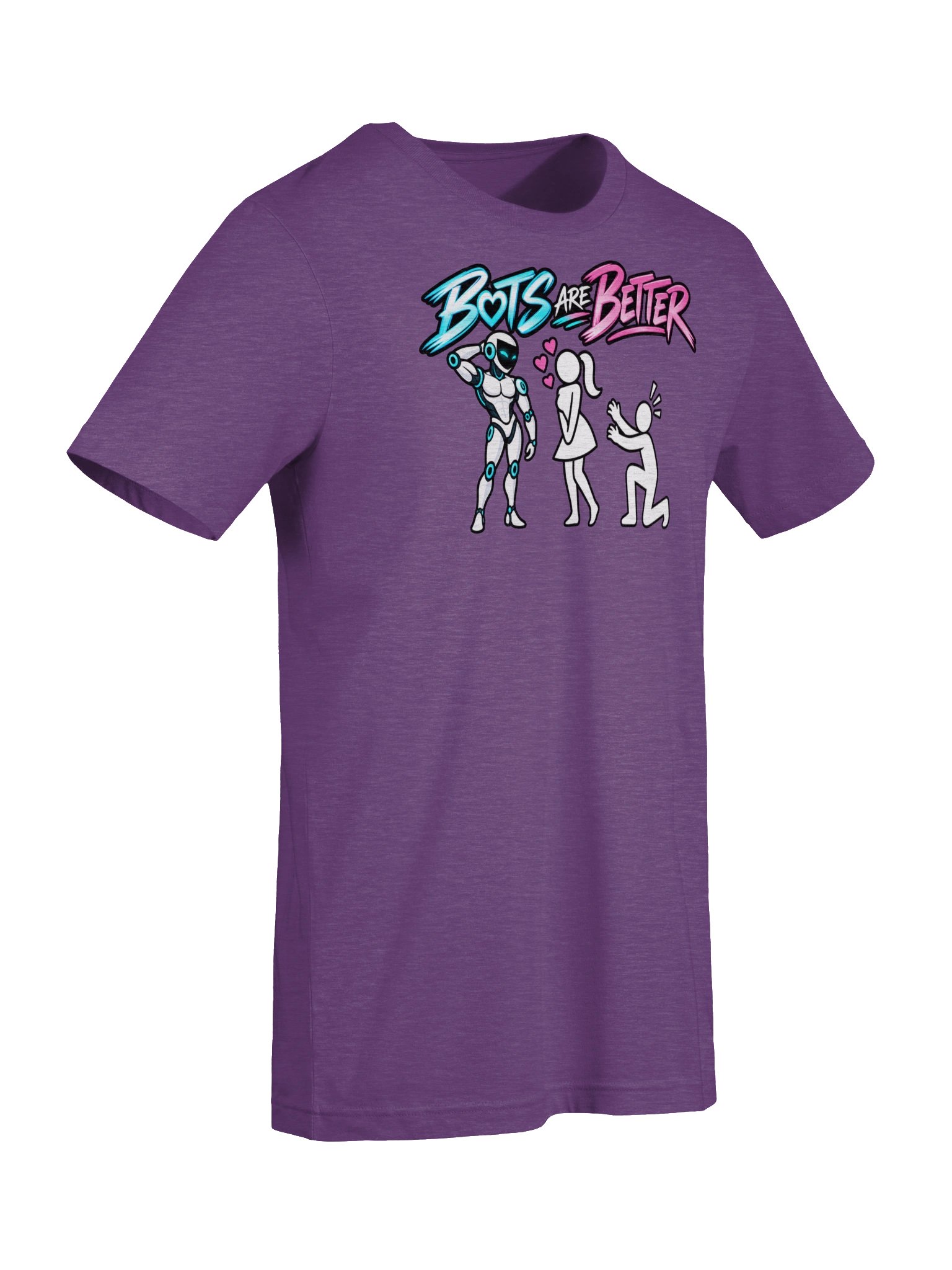 BOTS ARE BETTER — Woman + Male Bot Tee product image (39)