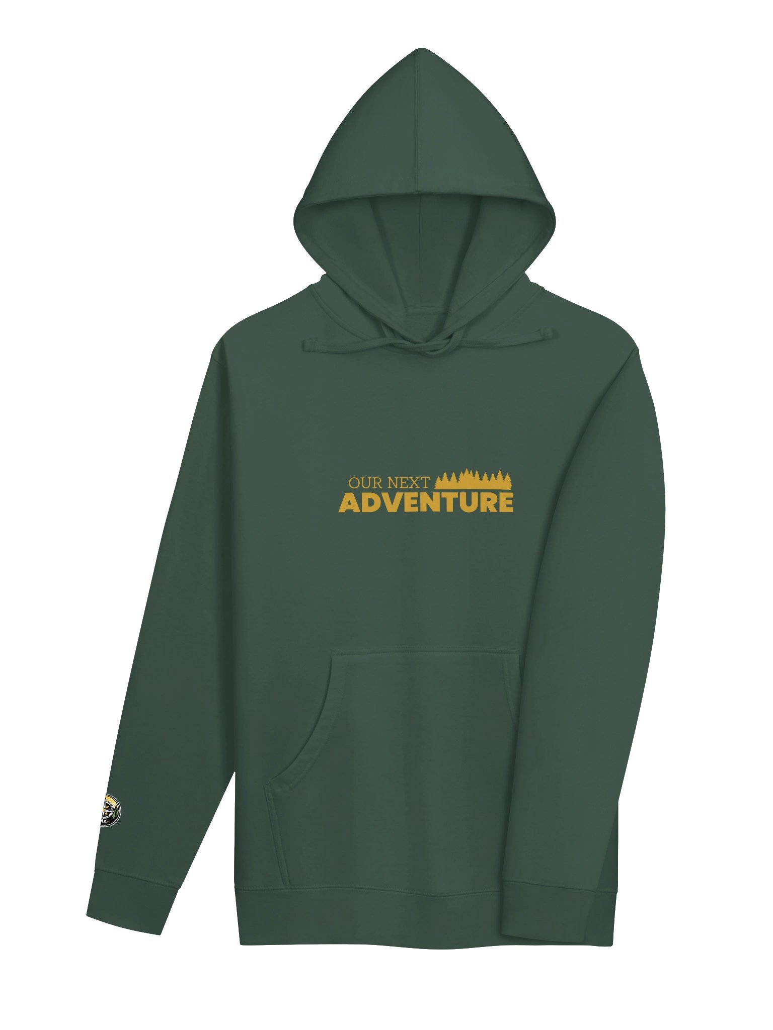 ONA Gold Simple Badge Hoodie with Embroidered Sleeve Logo product image (4)