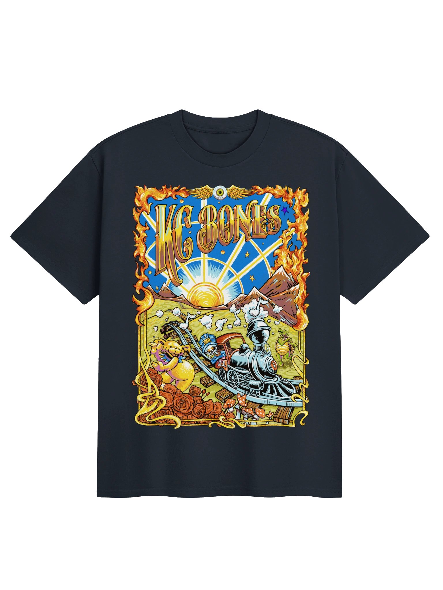KC Bones Fire Train Tee product image (1)