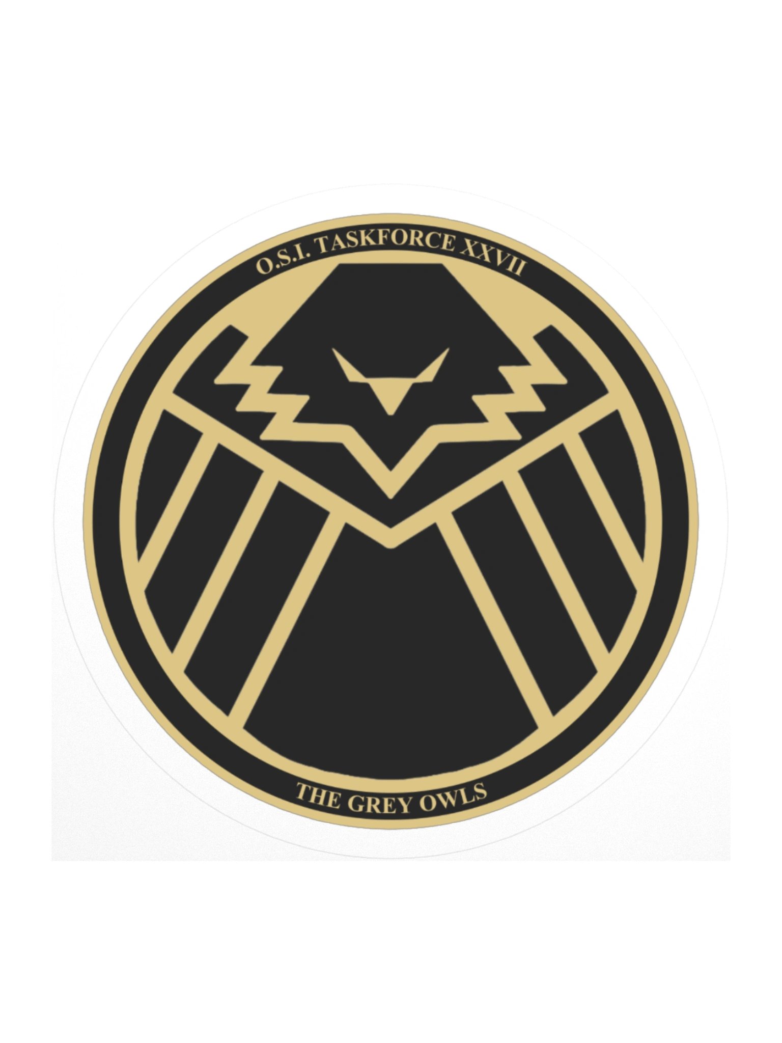 T27 Grey Owls Logo Sticker product image (1)