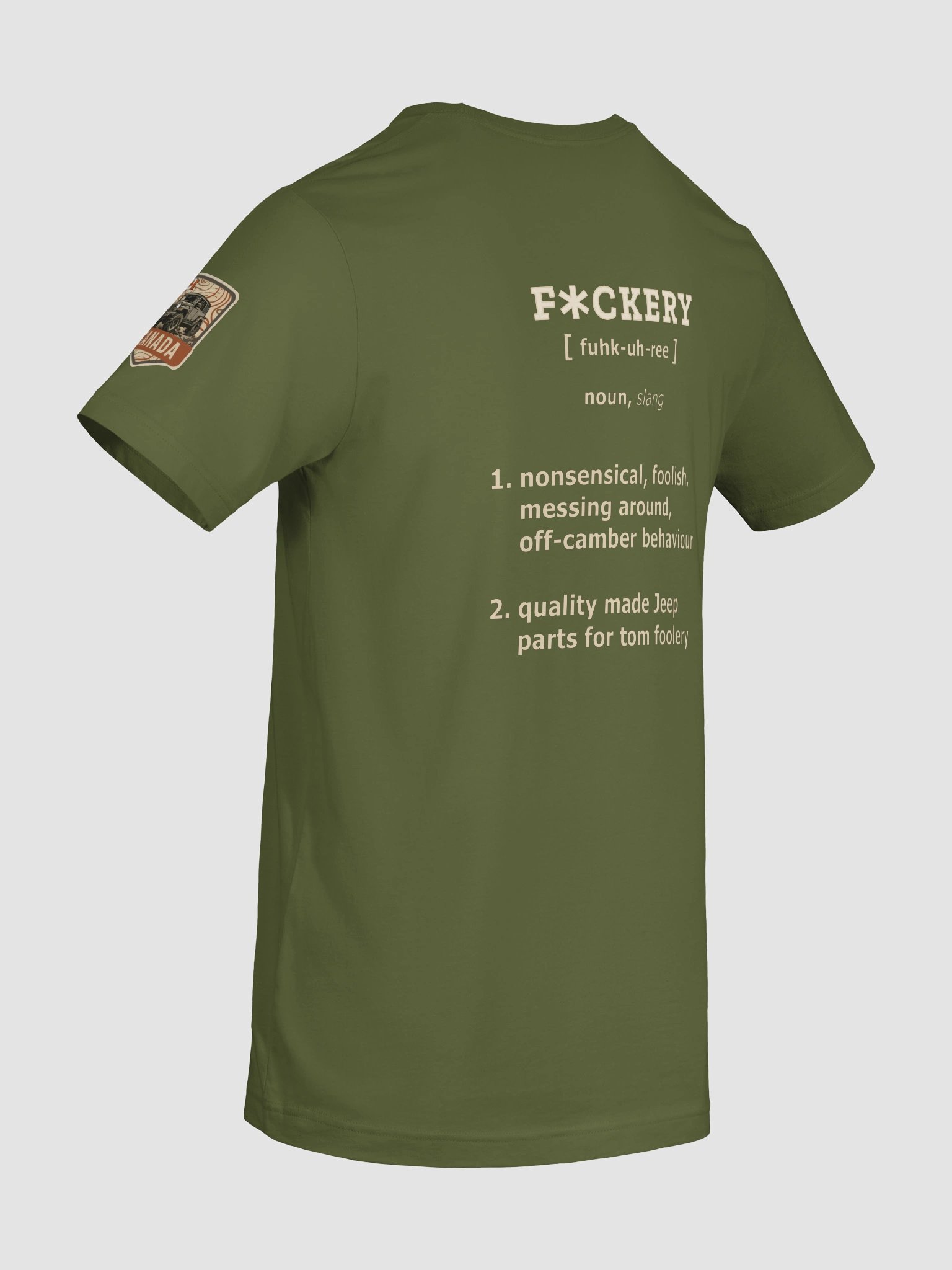 Unisex t-shirt with Fuckery Text Logo and unauthorized definition (Dark colours) product image (70)