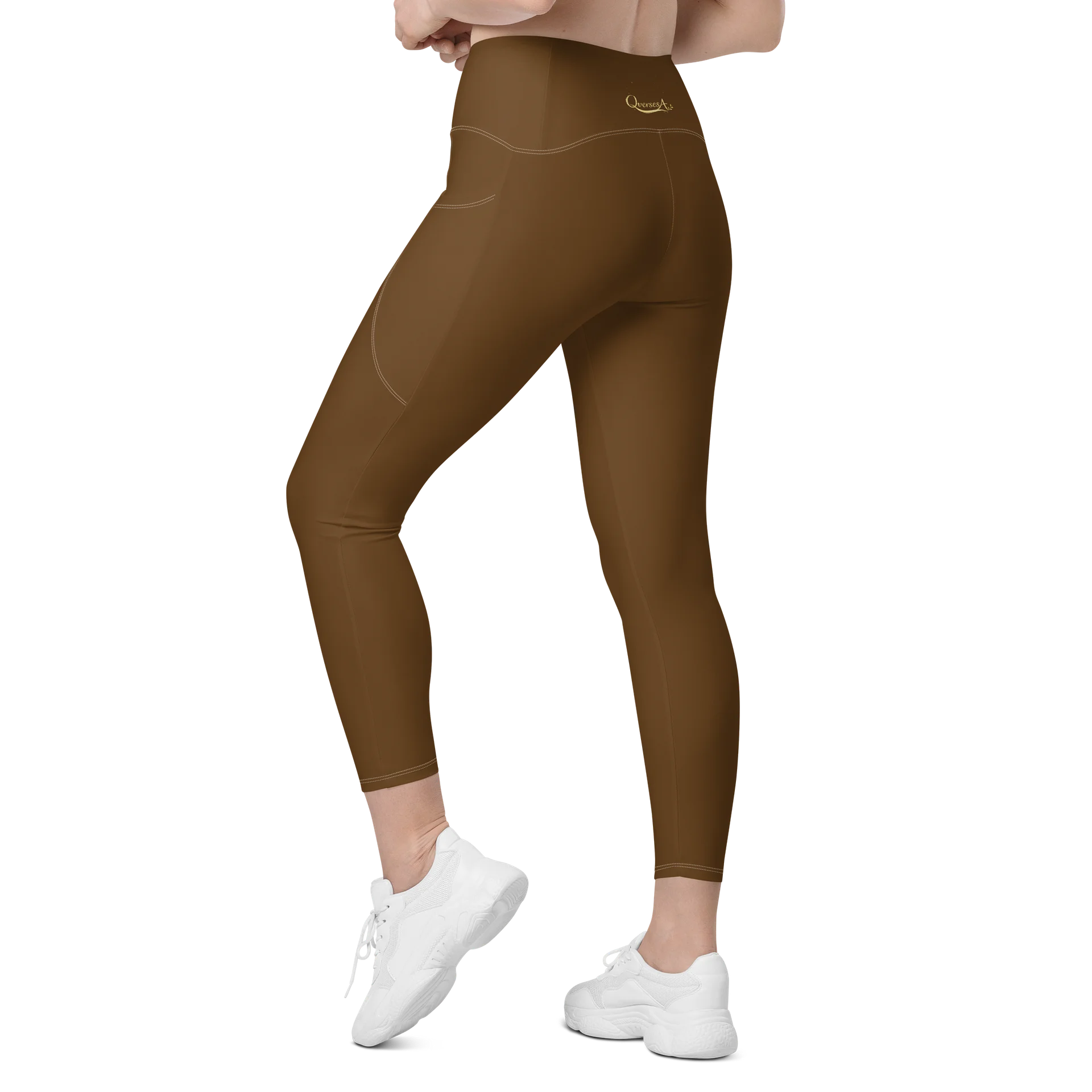Brown Leggings with Pockets product image (7)