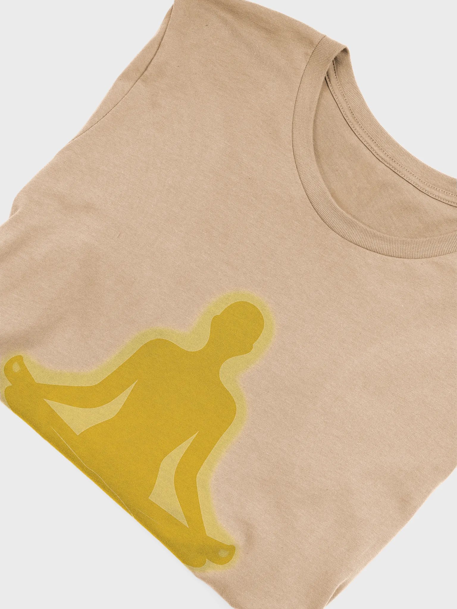 Peace in Practice – Golden Meditation Silhouette Tee | Sand product image (3)