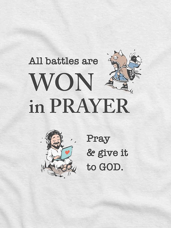 "Won in Prayer" t-shirt product image (2)