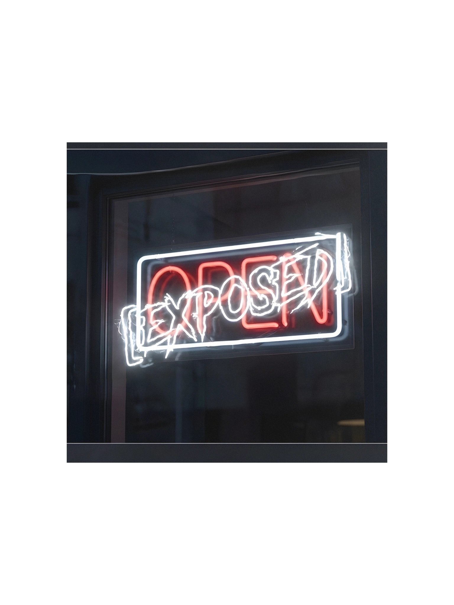 OPEN / EXPOSED Neon Poster product image (1)
