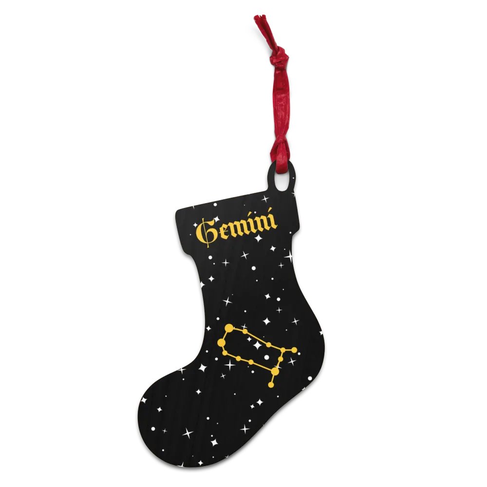 Celestial Gemini Wooden Ornaments product image (5)