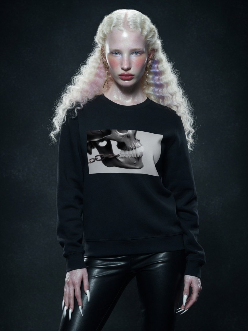 CONTROL ORGANIC COTTON LONG SLEEVE SWEAT SHIRT (U) product image (4)