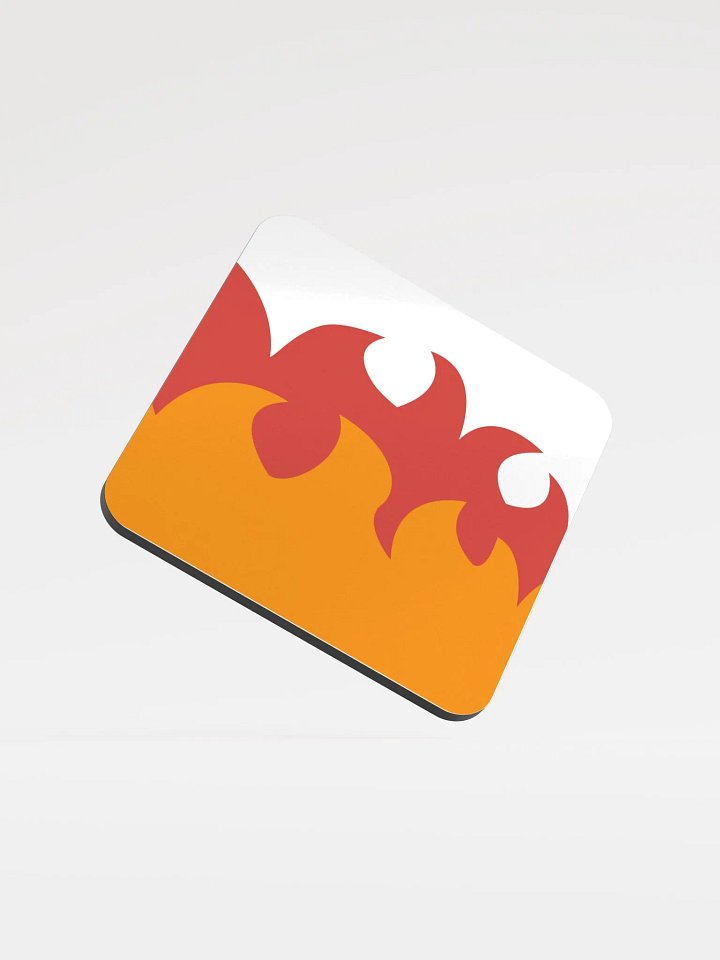 Fires of Heck Glossed Cork Coaster product image (1)