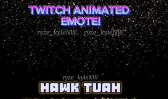 Twitch Animated Emote HAWK TUAH TEXT product image (2)