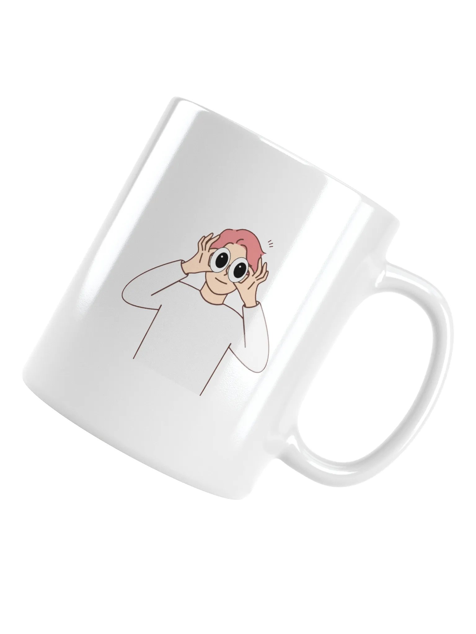 Surprised Twins White Glossy Mug product image (4)