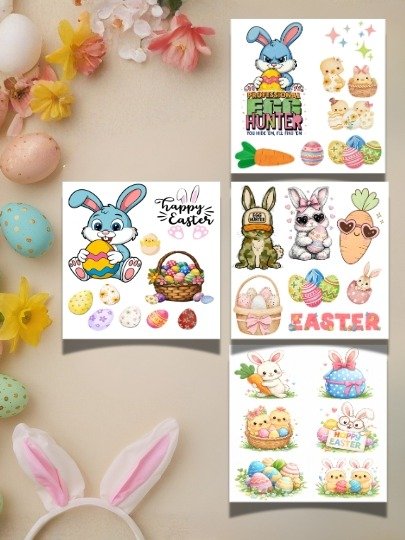 Easter Sticker Bundle – 4 Cute Easter Sticker Sheets (Save $6) product image (8)