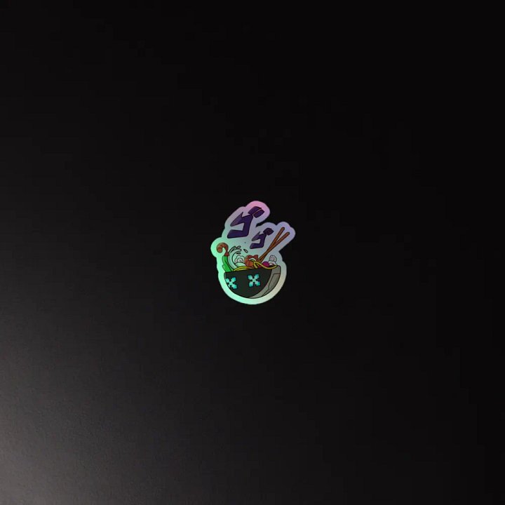 Bleep's Yomen Bowl holographic sticker product image (2)