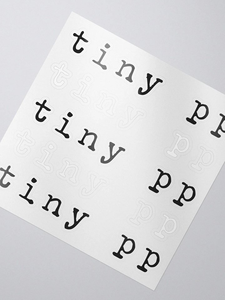 Tiny PP Kiss Cut Stickers product image (2)