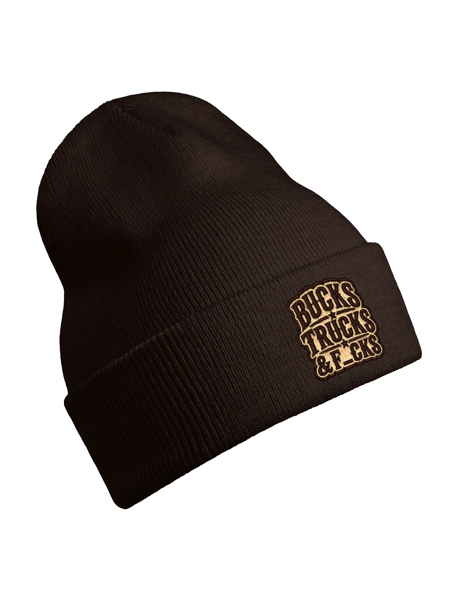 Brown Western Patch Beanie product image (2)