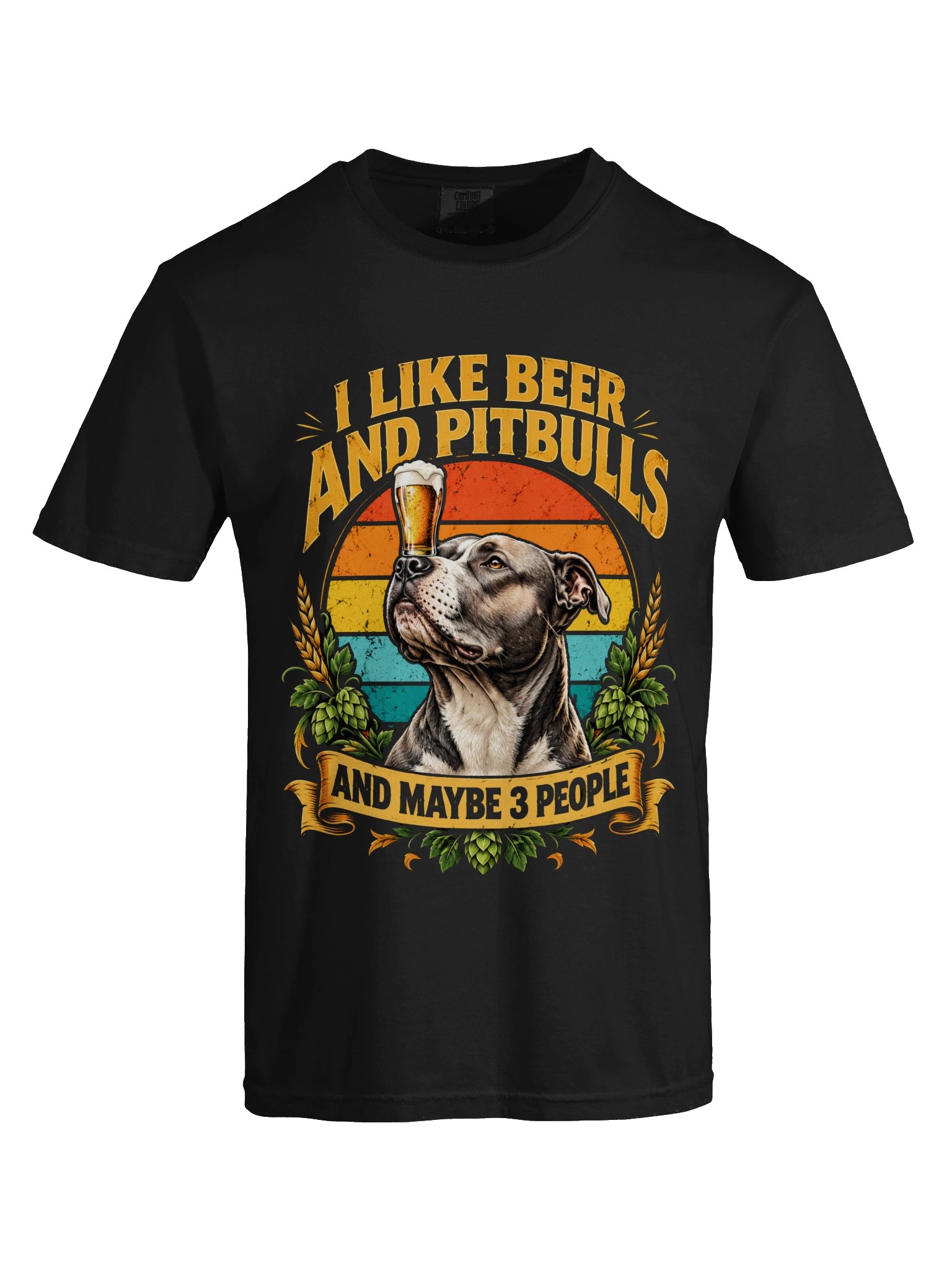 I Like Beer and Pitbulls Funny Dog Lover Vintage Graphic product image (2)