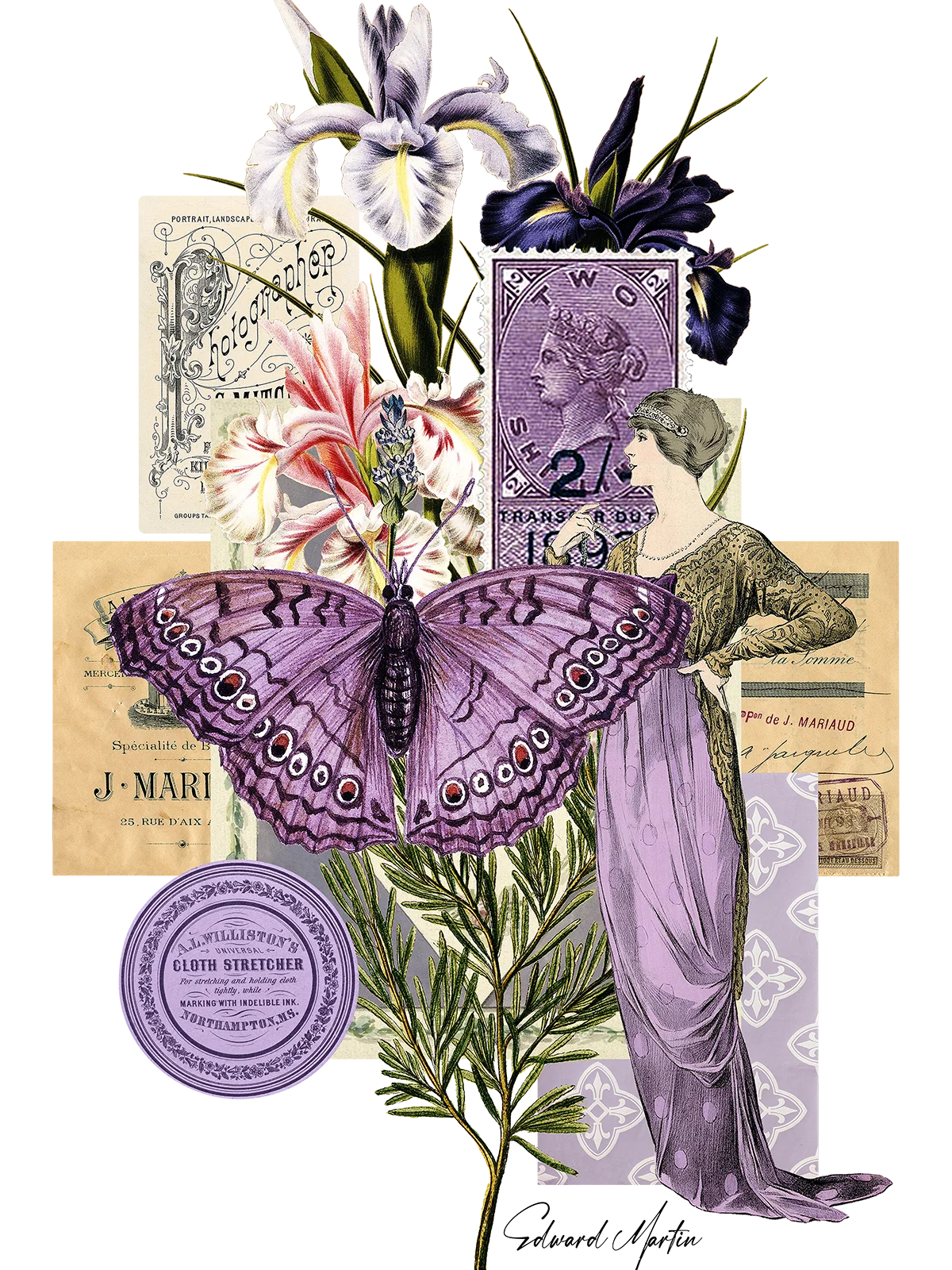 Collage in Lavender by Edward Martin product image (1)
