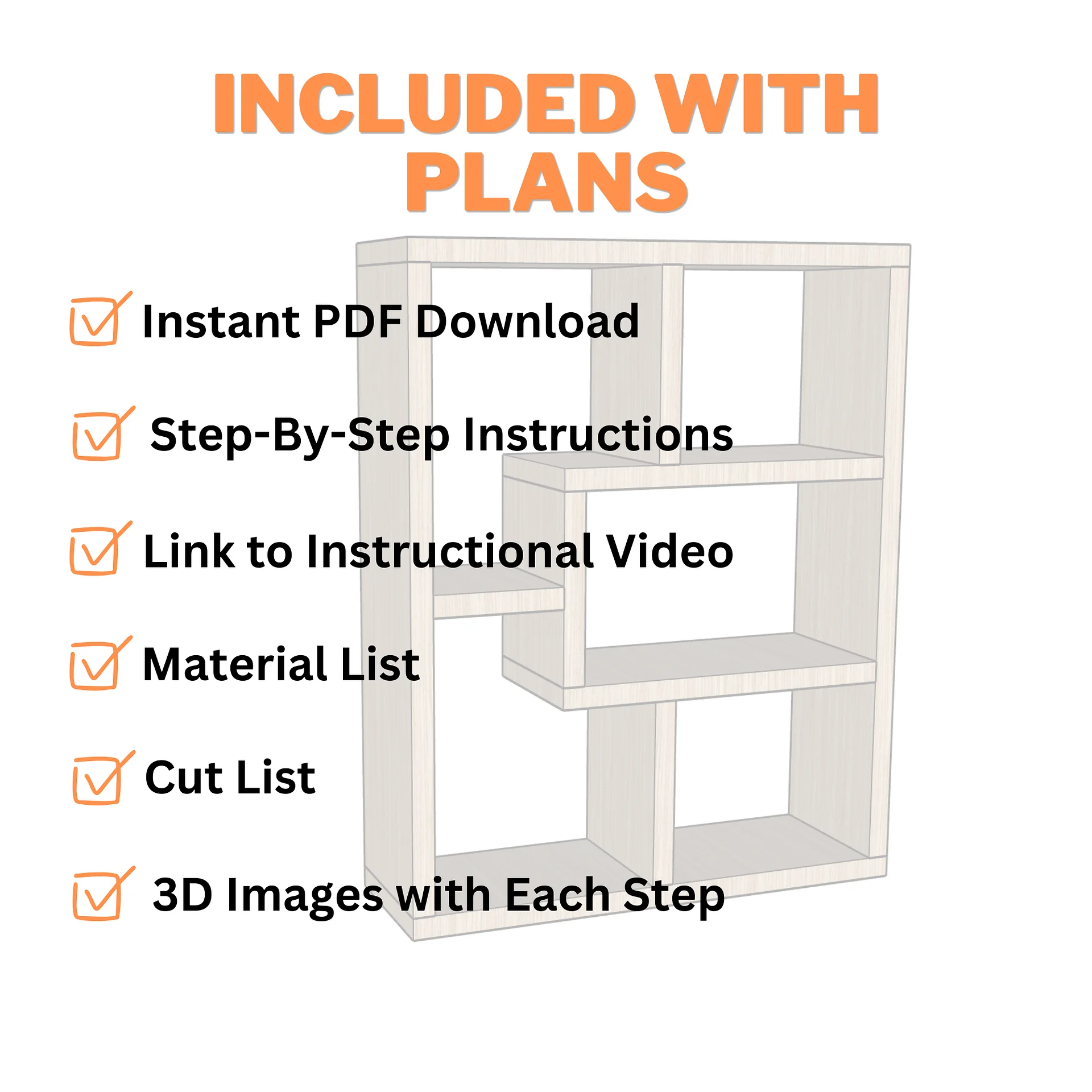 Bookshelf Plans (PDF) product image (4)