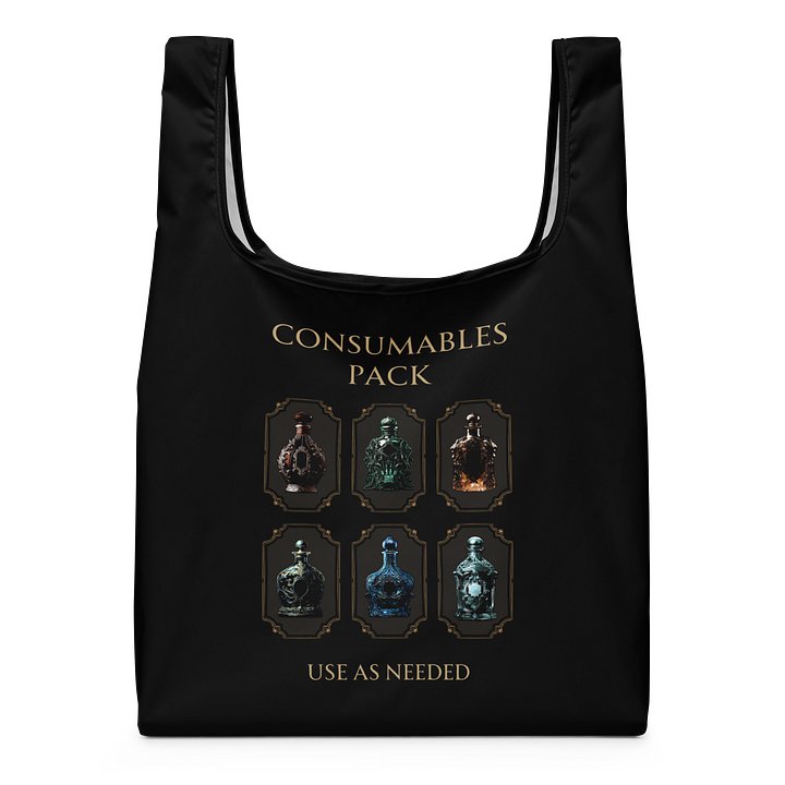 Consumables Pack Shopping Bag | Chronic Illness Essentials & Gamer Tote product image (1)