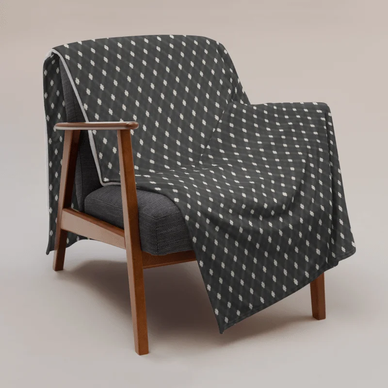 Diagonal Dot Grid Throw Blanket product image (1)