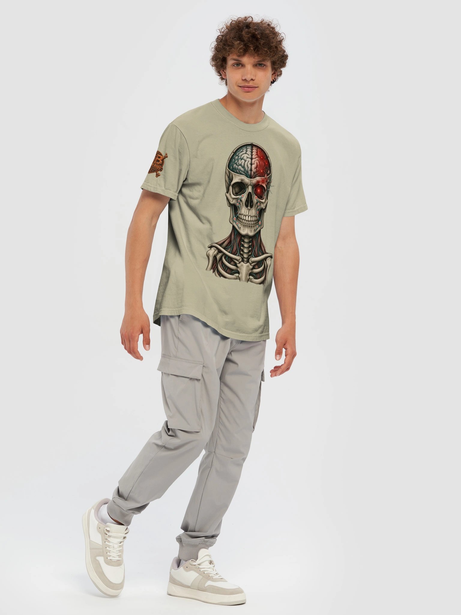 Brain Pain Shirt — Anatomical Brain Front & Back Tee | Rebuild Shop product image (9)