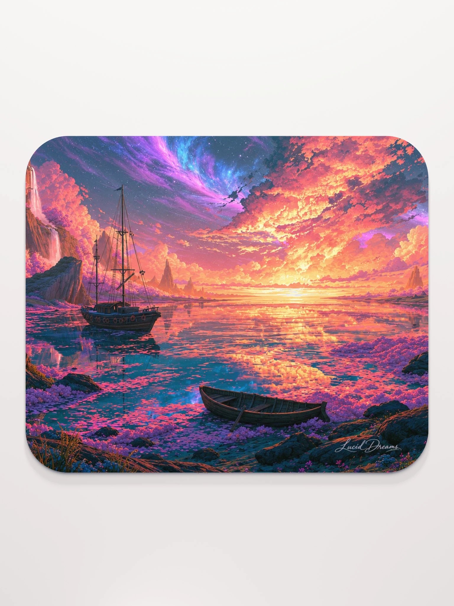 The Rose-Gold Astral Sea Mousepad product image (2)