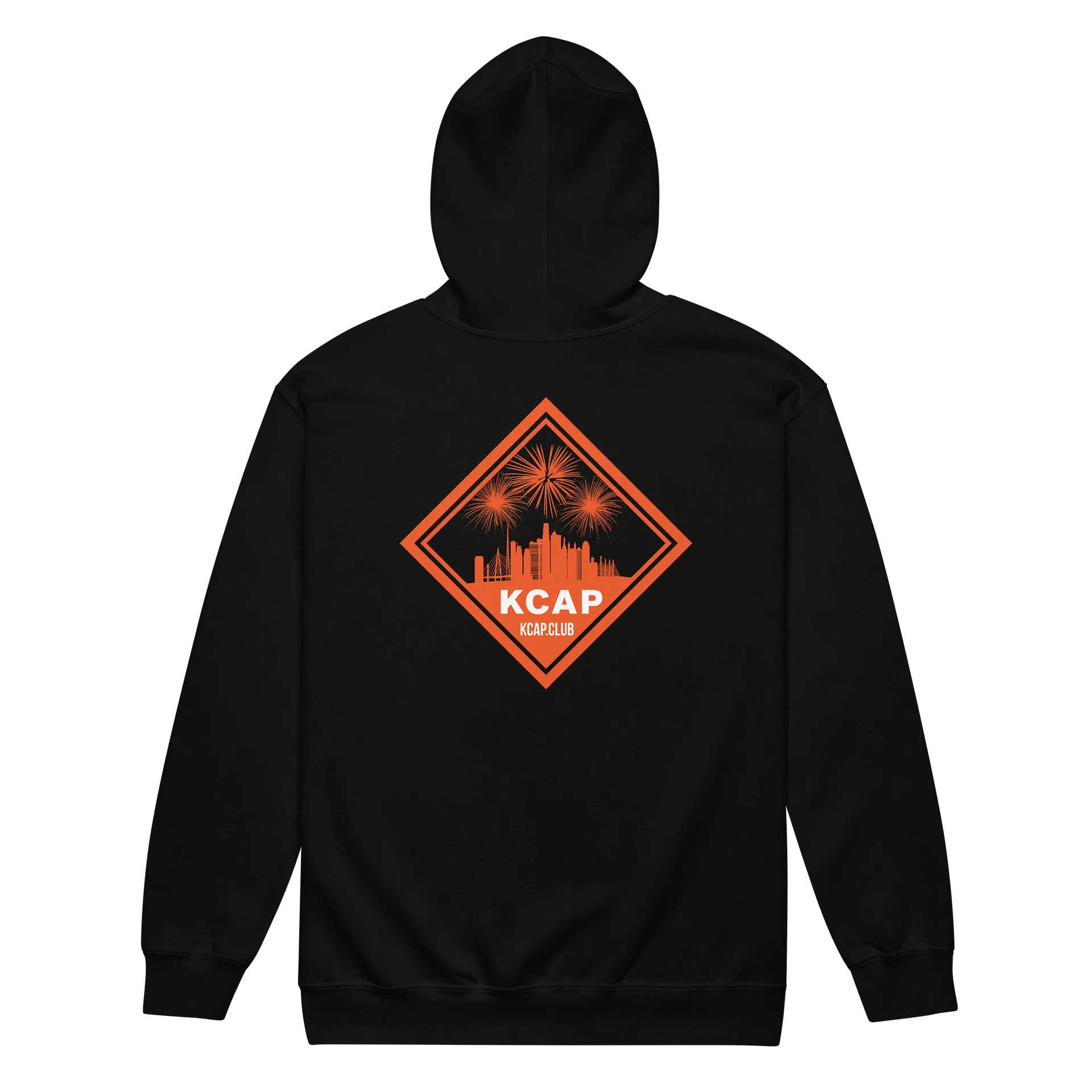 Zip Up Hoodie - Orange Logo product image (3)