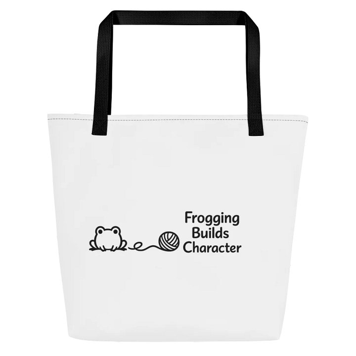Frogging Builds Character Project Bag product image (1)