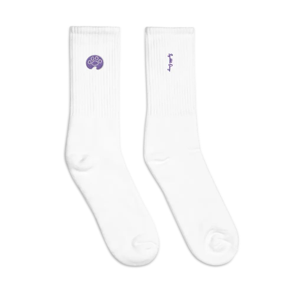 Squibble Design Paw Logo Embroidered Socks product image (3)