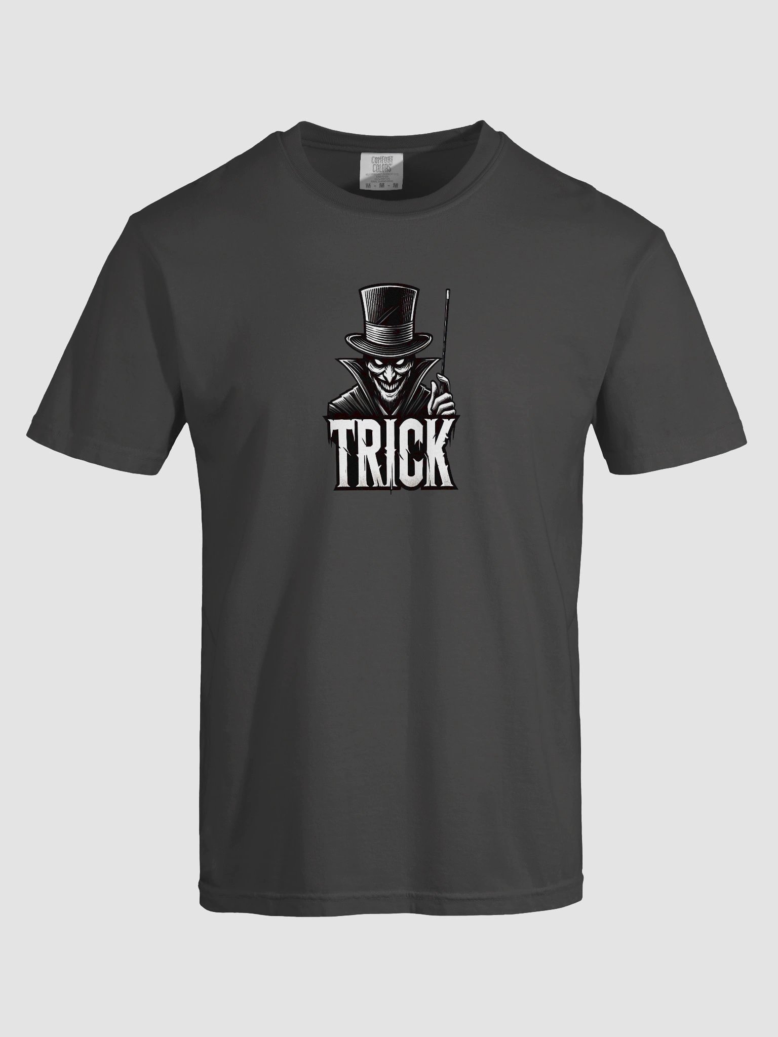 Trick Top Hat Villain Spooky Tee - Cool Halloween T-shirts product image (4)